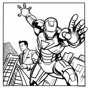 Iron Man Coloring Pages: 1 Free Printable Sheets from Marvel Comics ...