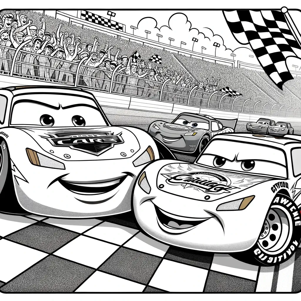 Daring Race with Chick Hicks Disney Cars Coloring Fun for Kids